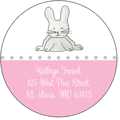 Cottontail Round Address Labels